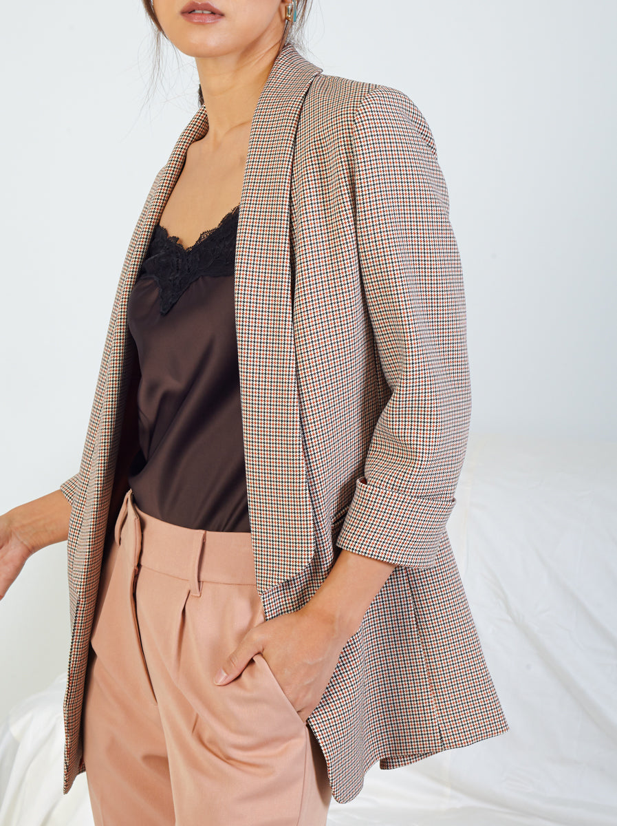 Checkered Tailored Jacket