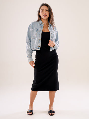 Cropped Denim Jacket