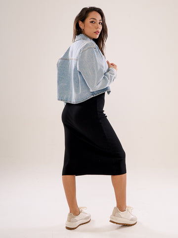 Cropped Denim Jacket