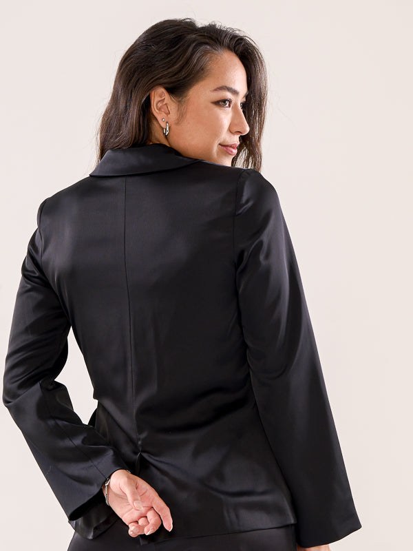 Satin Wrap Jacket