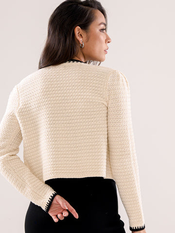 Textured Long Sleeve Jacket