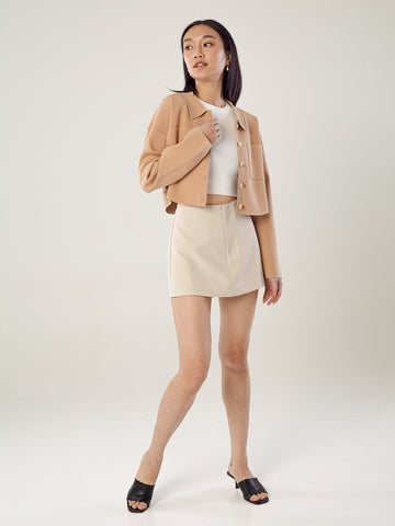 Collared Knit Cardigan