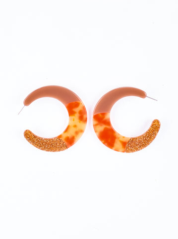 Bea Acrylic Hoop Earring