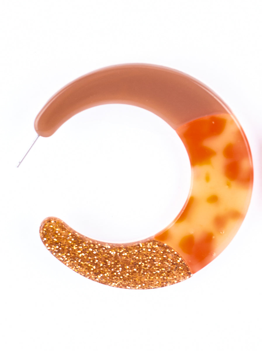 Bea Acrylic Hoop Earring