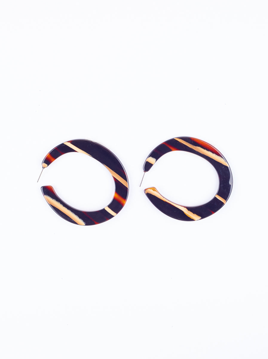 Hera Acrylic Hoop Earrings