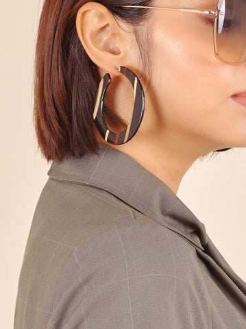 Roxie Acrylic Square Hoop Earring