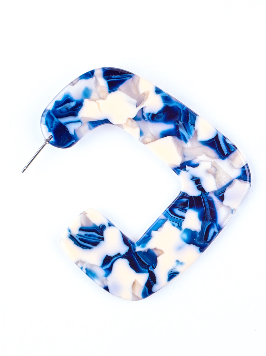 Roxie Acrylic Square Hoop Earring