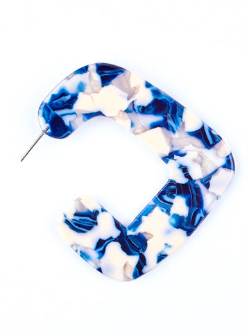 Roxie Acrylic Square Hoop Earring