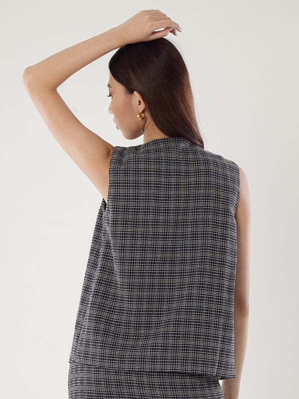 Sleeveless Vest Blazer