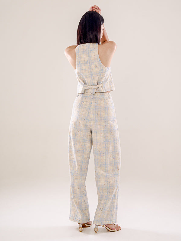 Textured Tweed Waistcoat