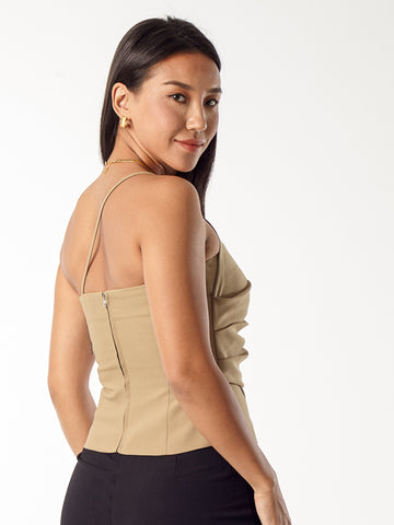 Asymmetric Bustier Top