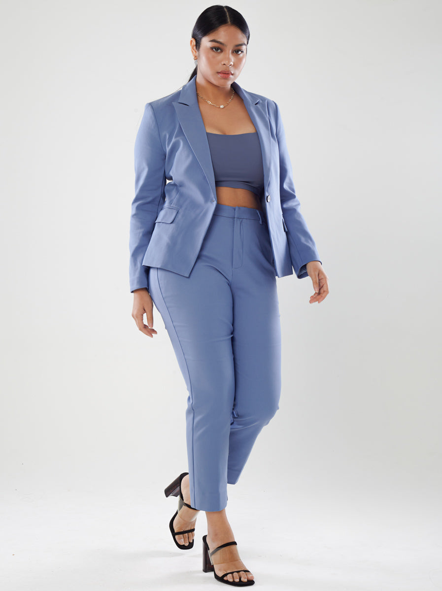 Power Suits Blazer-Blue
