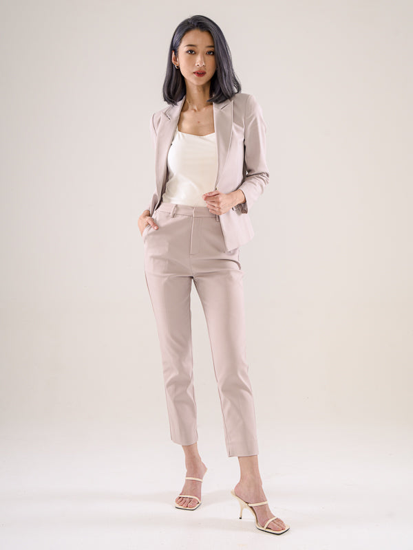 Power Suits Blazer-Light Grey