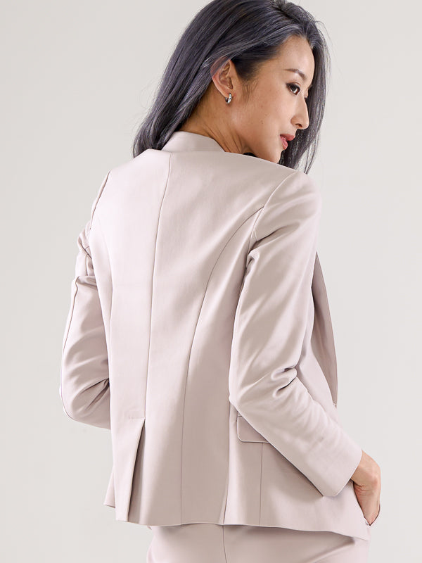 Power Suits Blazer-Light Grey