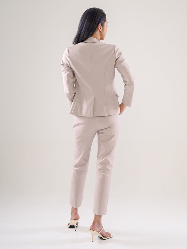 Power Suits Blazer-Light Grey