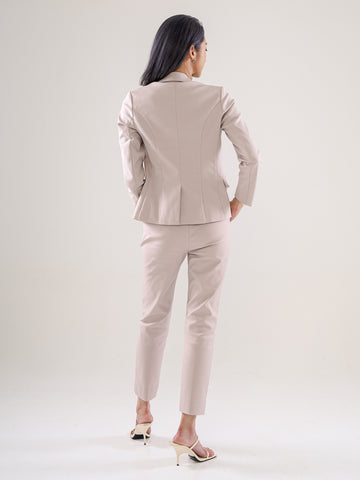 Power Suits Blazer-Light Grey