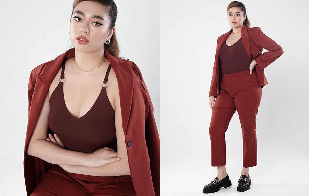 Power Suits Blazer-Sienna