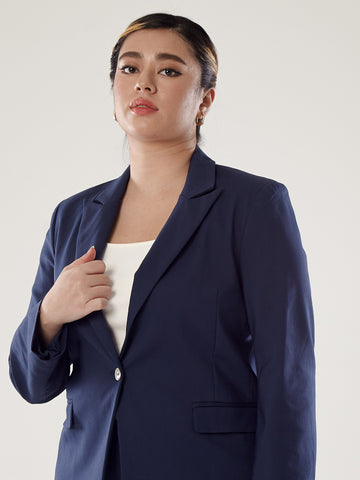 Power Suits Blazer-Navy