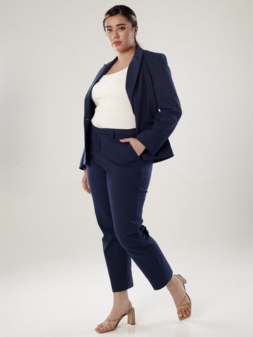 Power Suits Blazer-Navy