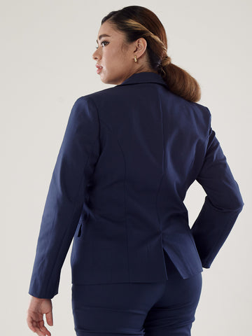 Power Suits Blazer-Navy