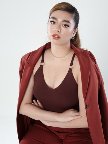 Power Suits Blazer-Sienna