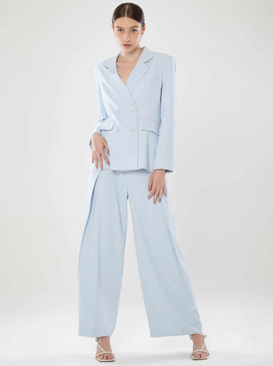 Double Breasted Loose-Cut Blazer