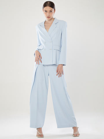 Double Breasted Loose-Cut Blazer