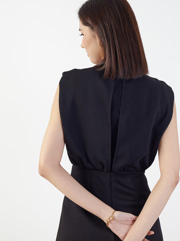 Sleeveless Peplum Mini Dress