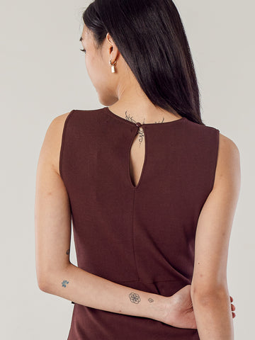 Sleeveless Knit Dress With Pockets