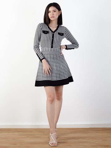 A-Line Mini Dress with Button Details