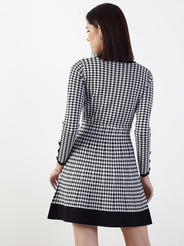 A-Line Mini Dress with Button Details