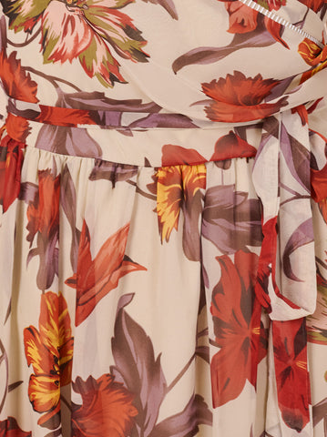 Printed Strappy Maxi Dress