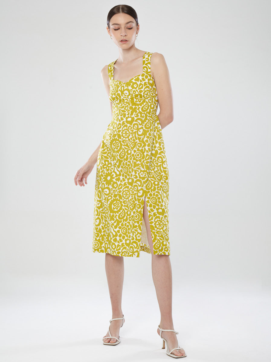 Sweetheart Neckline Loose-Cut Dress