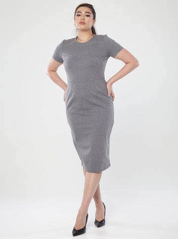 Slim-Fit Short Sleeve Dress