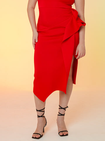 Structured Neoprene Cheongsam