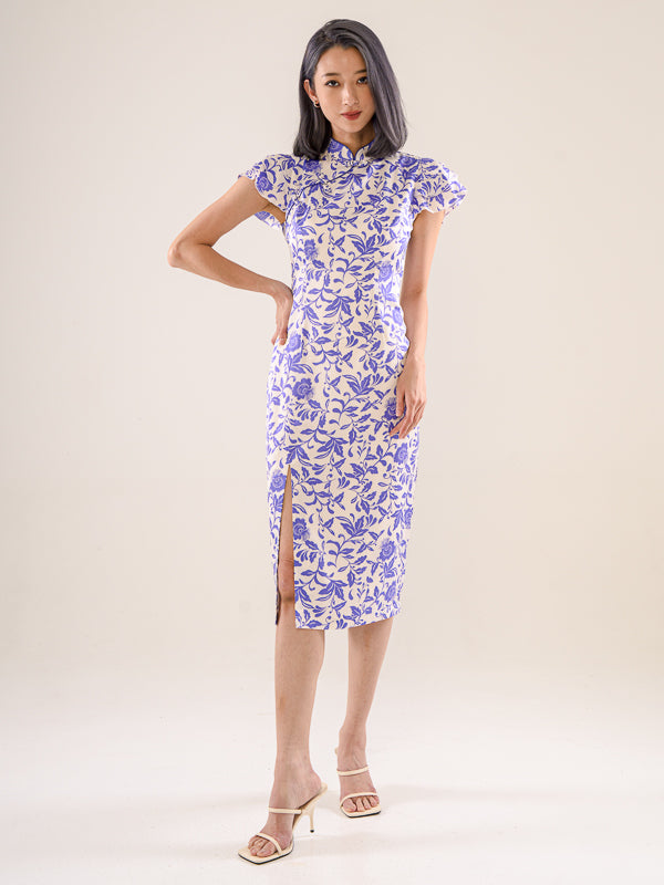 Printed Rayon Traditional Qipao