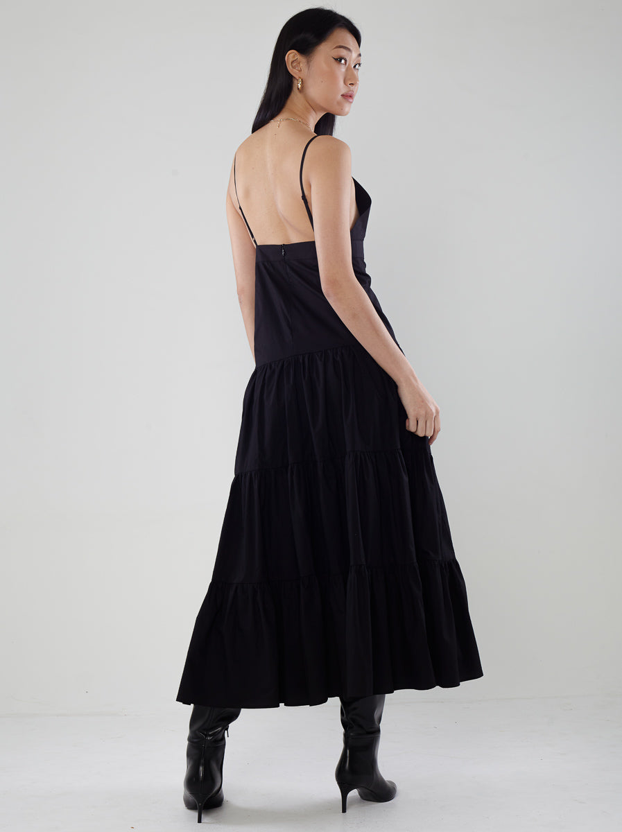 Strappy Cotton Maxi Dress