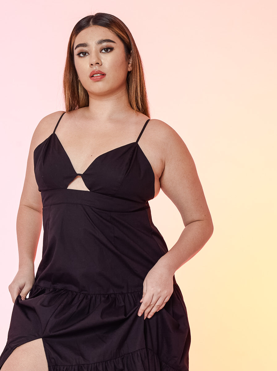 Strappy Cotton Maxi Dress