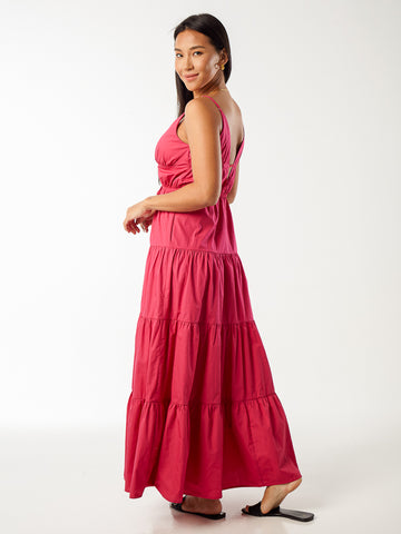 Strappy Cotton Maxi Dress