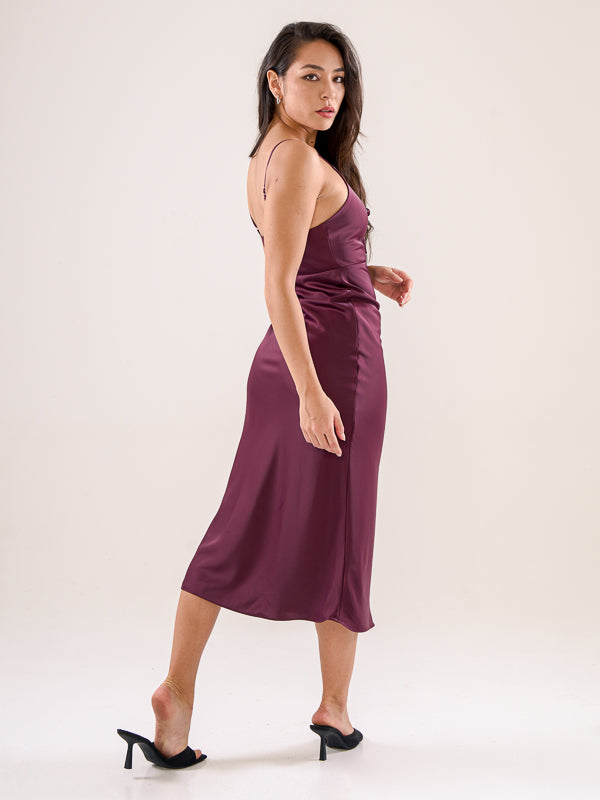 Strappy Satin Dress