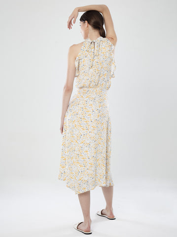 Halter Ruffled Dress