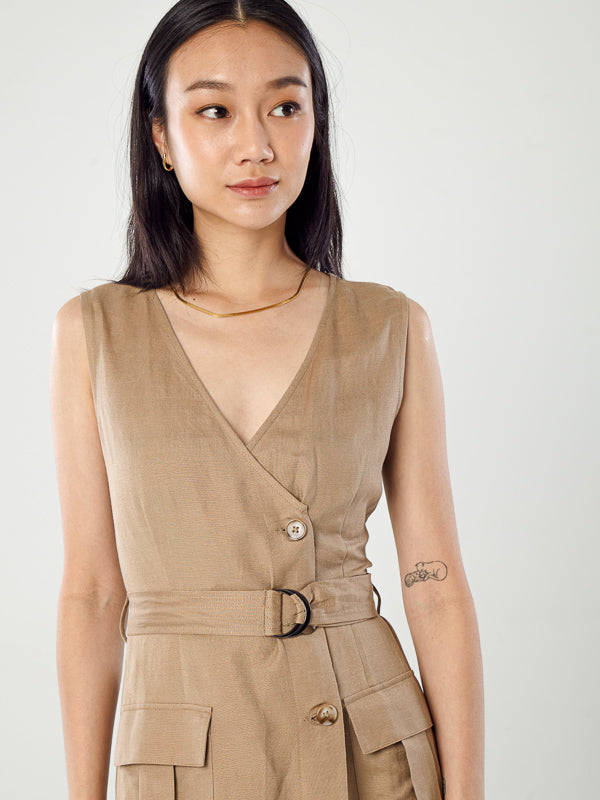 Midi Dress With Belt