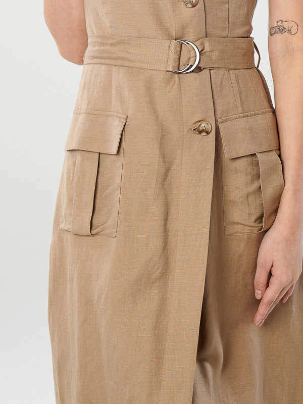 Midi Dress With Belt