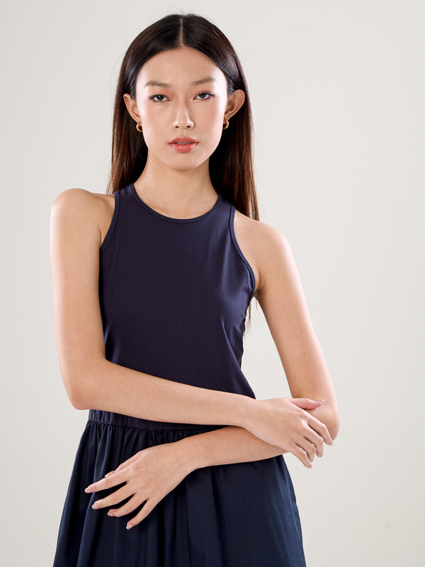 Sleeveless A-Line Dress