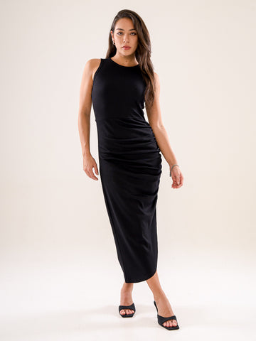Asymmetric Draped Dress