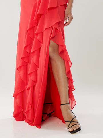 Cold Shoulder Maxi Dress