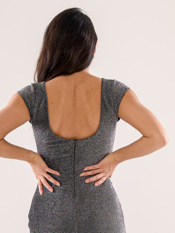 Mesh Knit Slim-Fit Dress