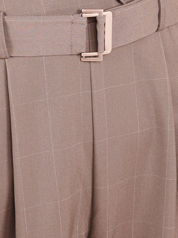 Checked Tuxedo Jumpsuit