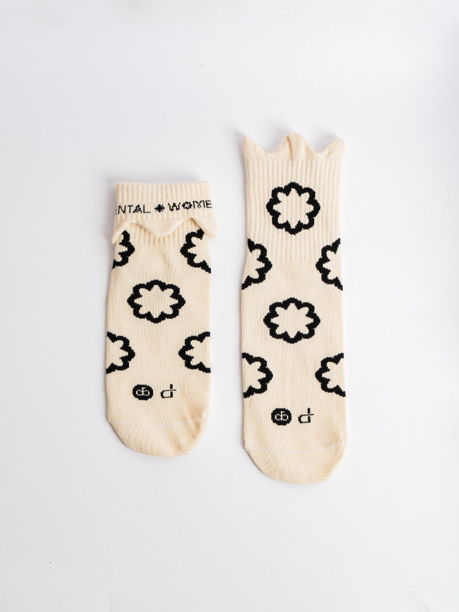 GOODPAIRSOCKS - Bloom-Patterned Crew Socks