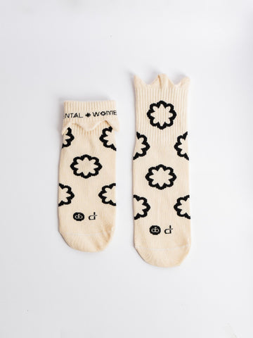 GOODPAIRSOCKS - Bloom-Patterned Crew Socks